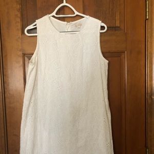 Gap Cotton lace front dress, zipper back